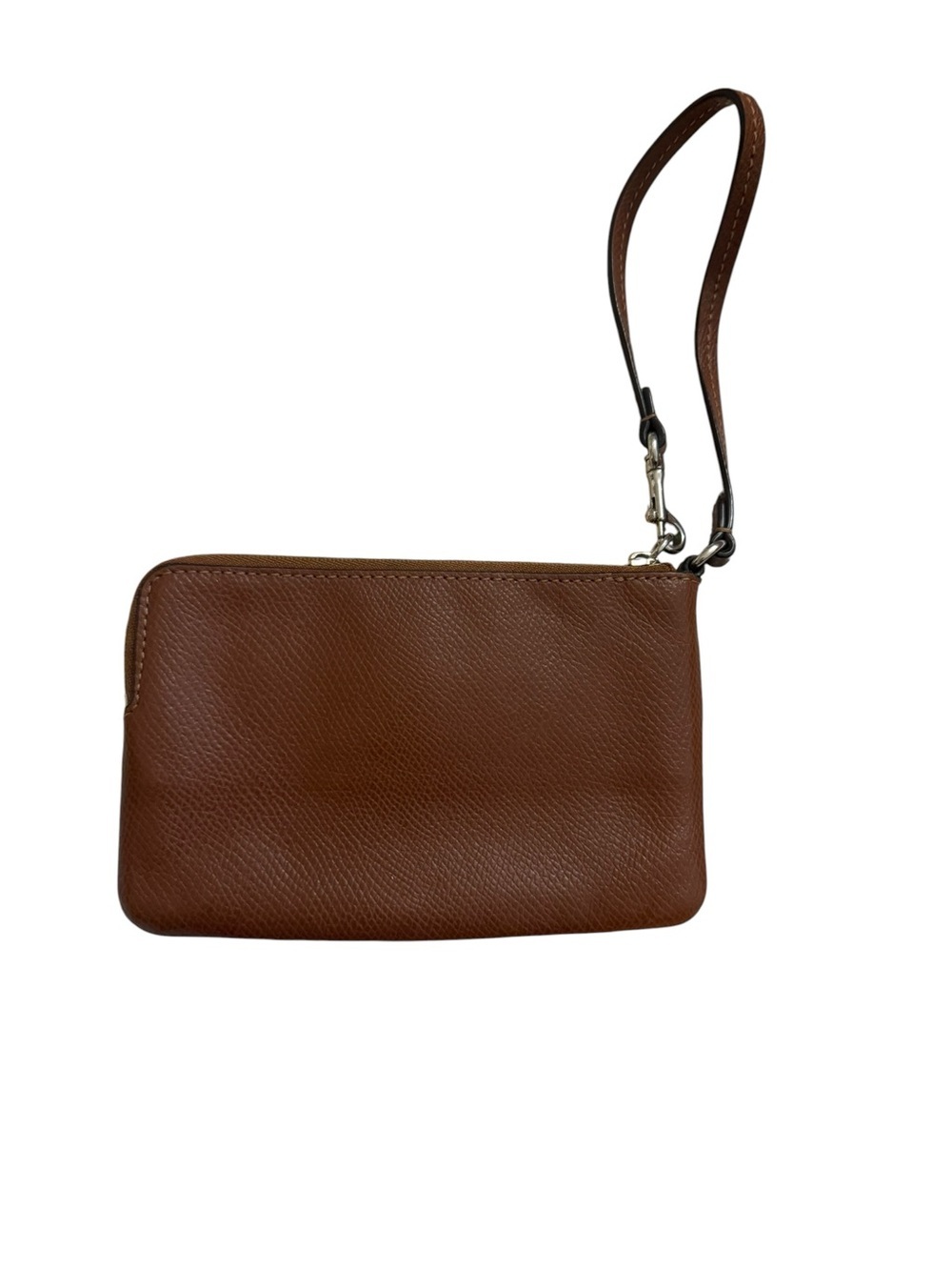 Coach Brown Leather Wristlet - Picture 3 of 4